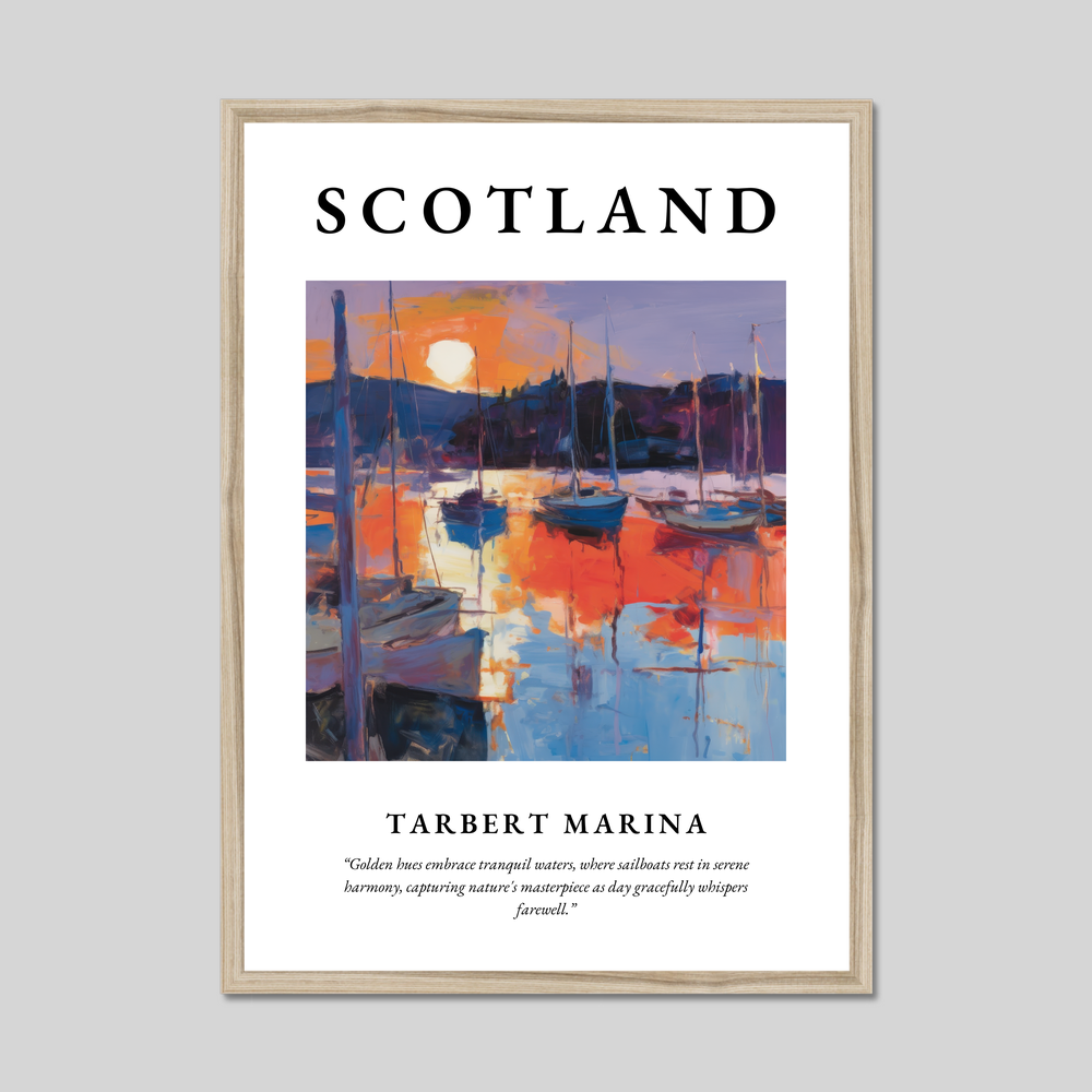 Tarbert Marina - Framed Poster Print