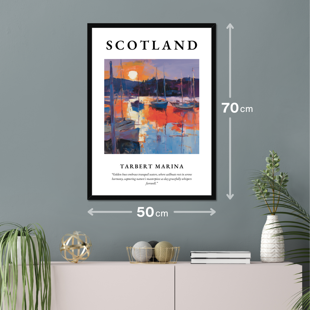 Tarbert Marina - Framed Poster Print