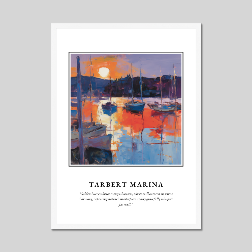 Tarbert Marina - Framed Poster Print