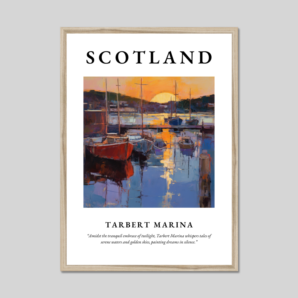 Tarbert Marina - Framed Poster Print