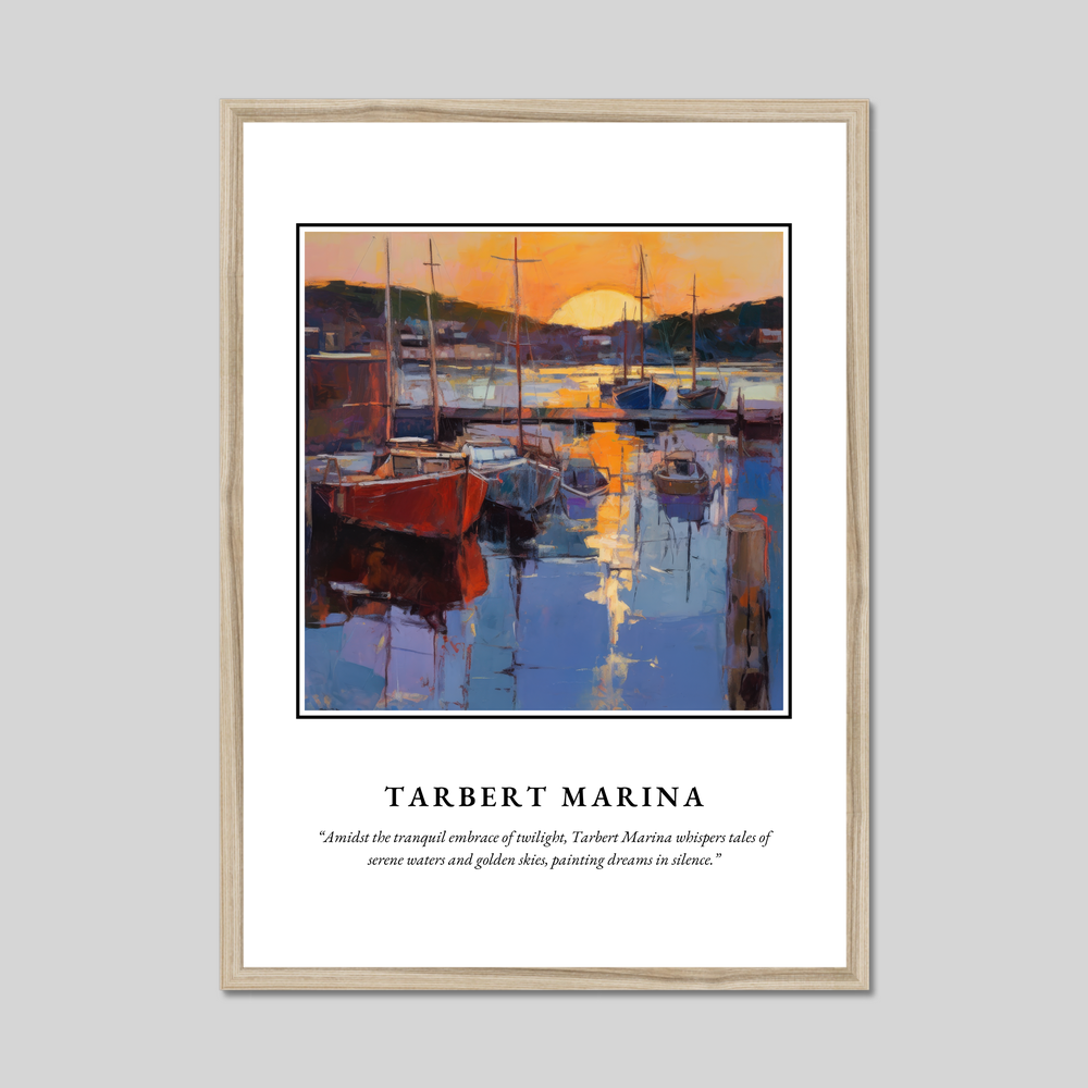 Tarbert Marina - Framed Poster Print