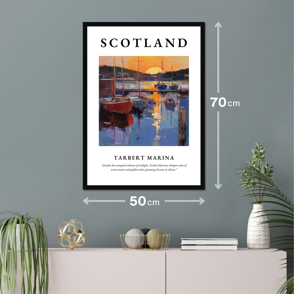 Tarbert Marina - Framed Poster Print