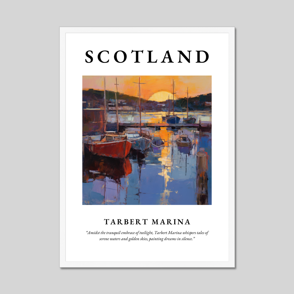 Tarbert Marina - Framed Poster Print