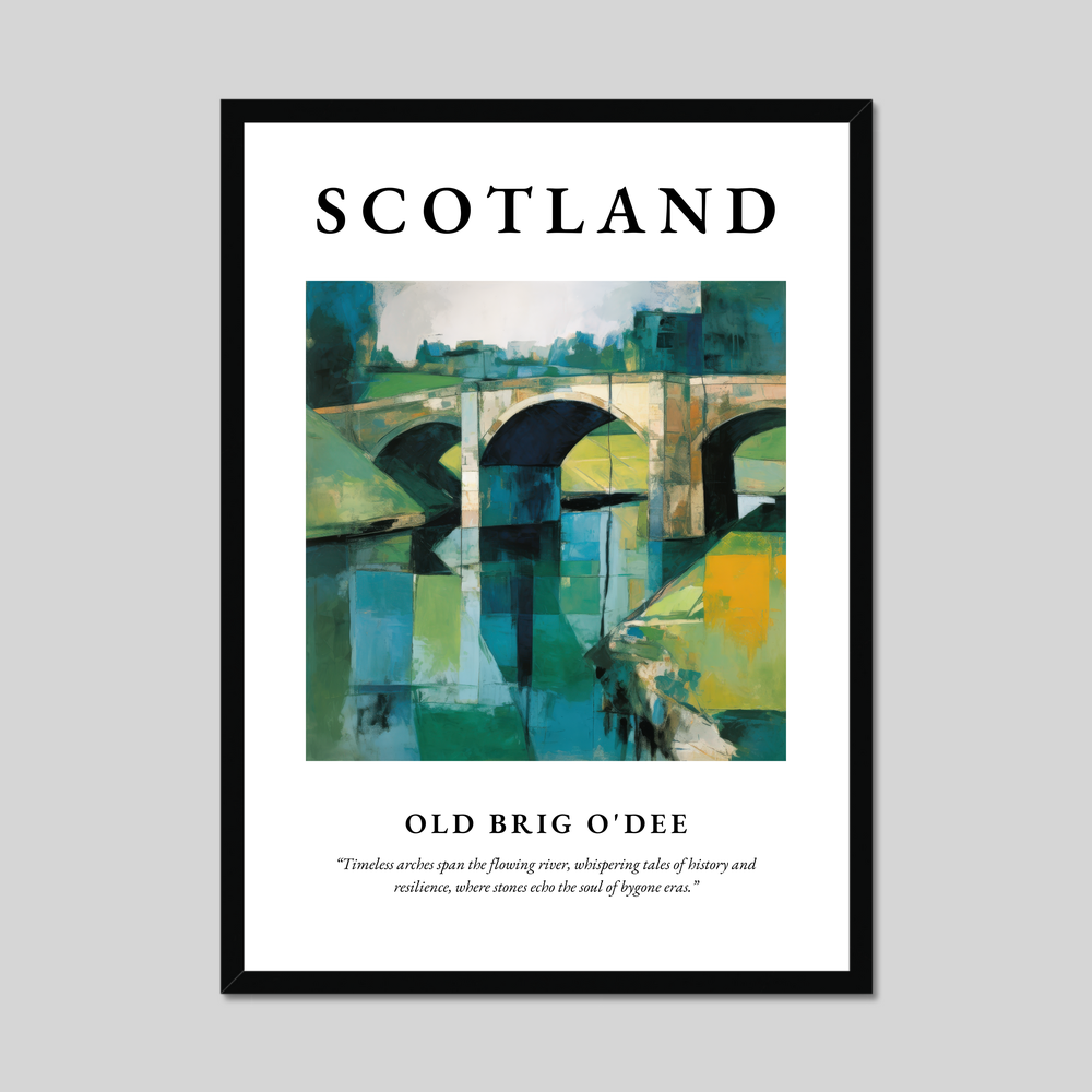 Old Brig O'Dee - Framed Poster Print