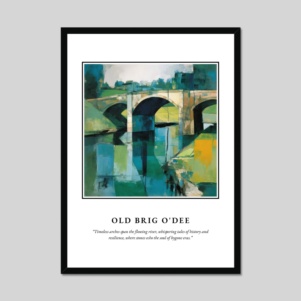 Old Brig O'Dee - Framed Poster Print