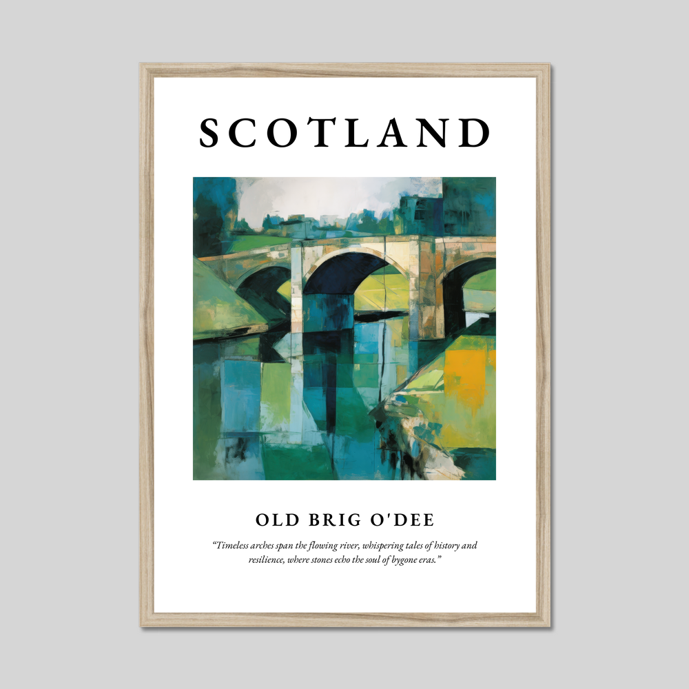 Old Brig O'Dee - Framed Poster Print