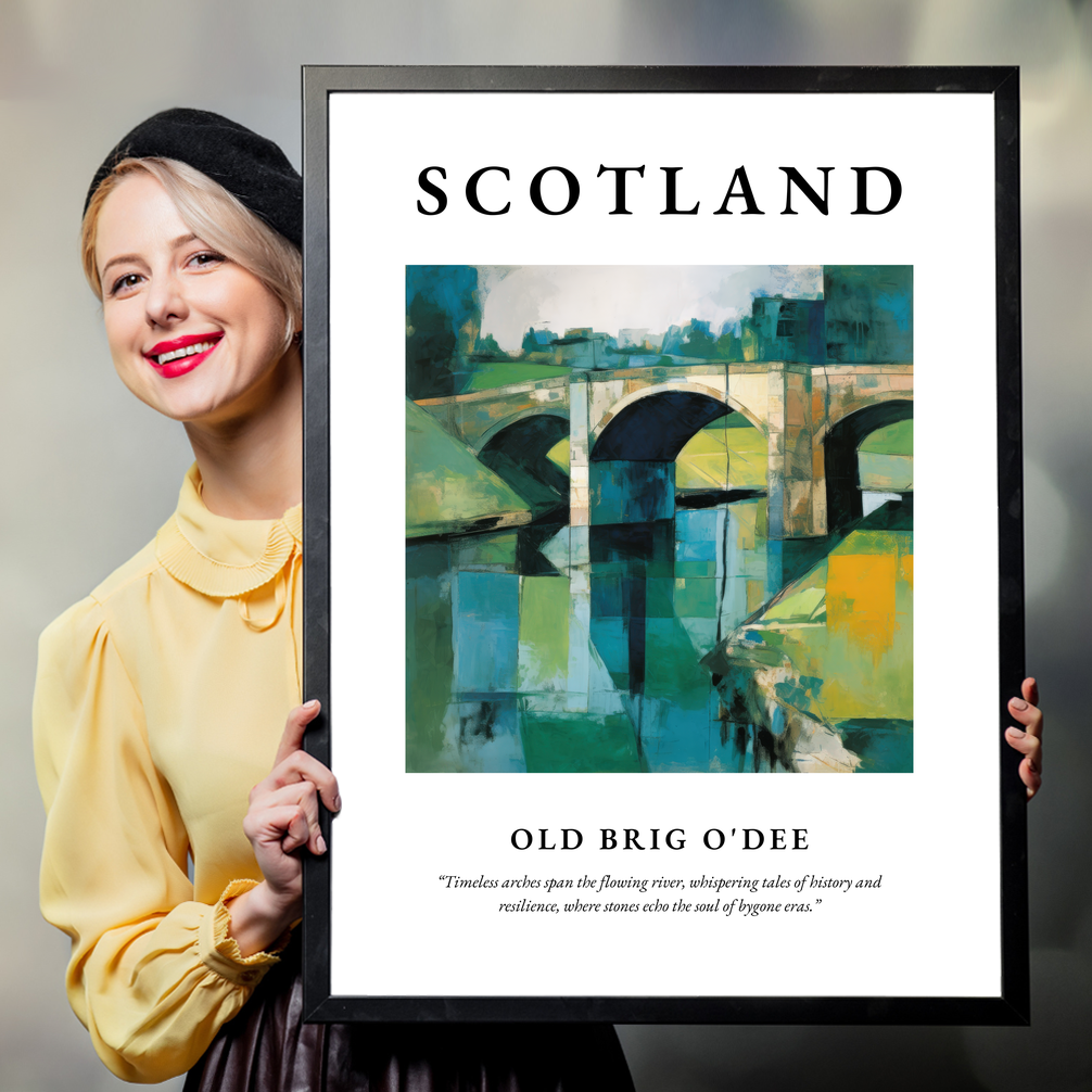 Old Brig O'Dee - Framed Poster Print