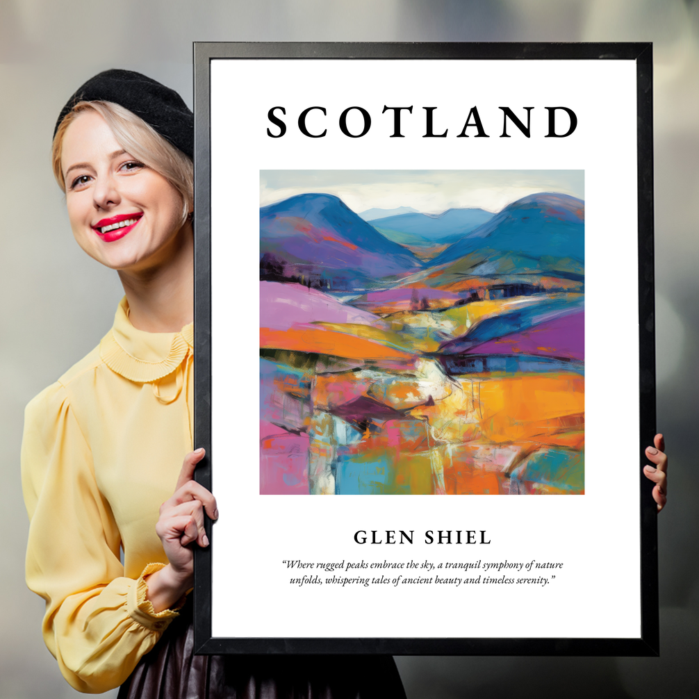 Glen Shiel - Framed Poster Print