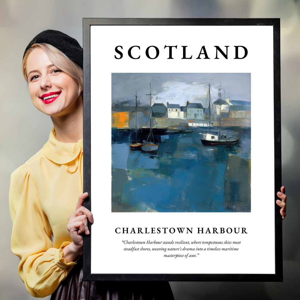 Charlestown Harbour - Framed Poster Print