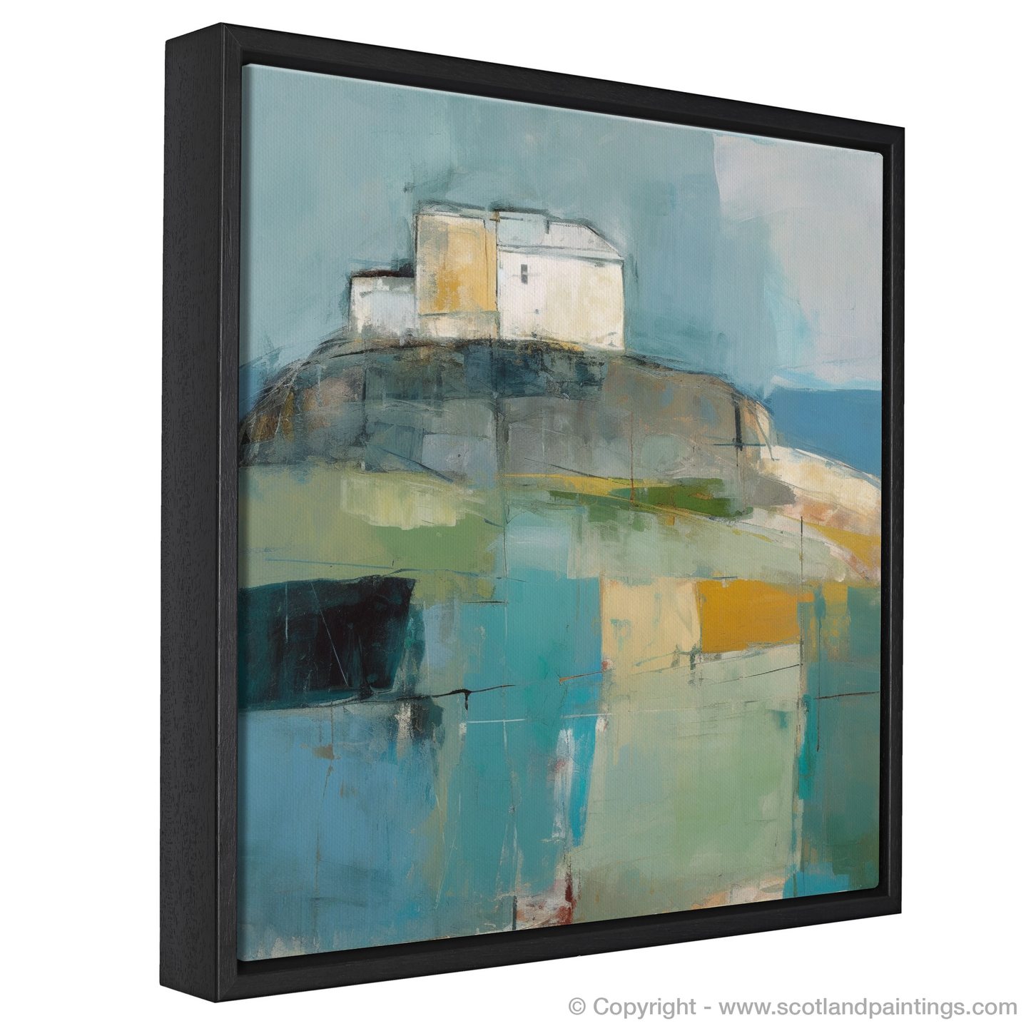 Castle Tioram Reimagined: An Abstract Impressionist Journey