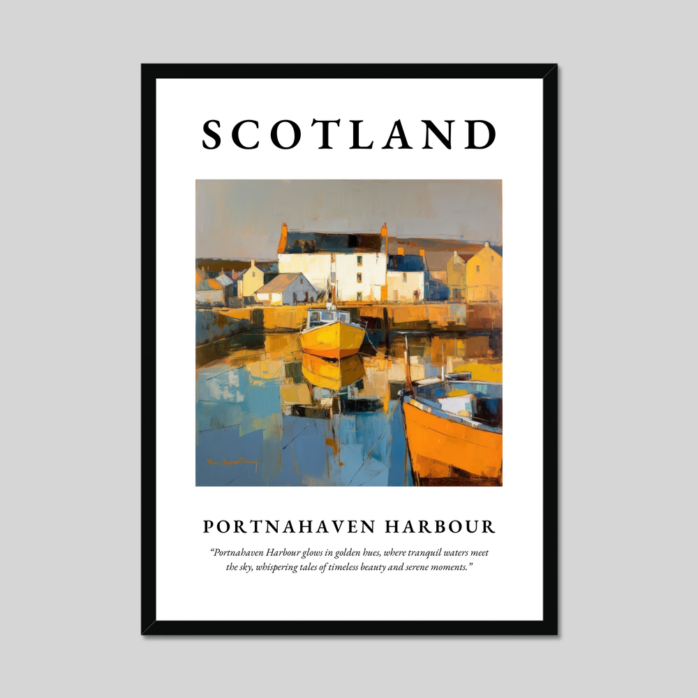 Portnahaven Harbour - Framed Poster Print