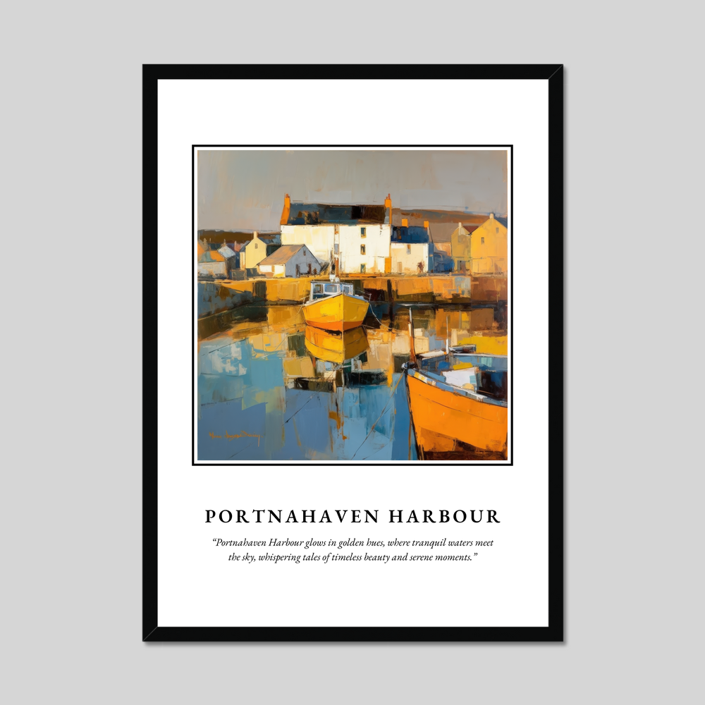 Portnahaven Harbour - Framed Poster Print