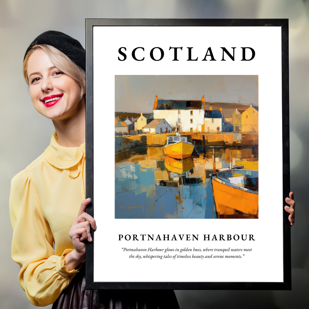 Portnahaven Harbour - Framed Poster Print