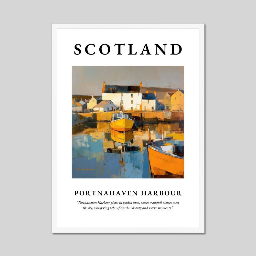 Portnahaven Harbour - Framed Poster Print