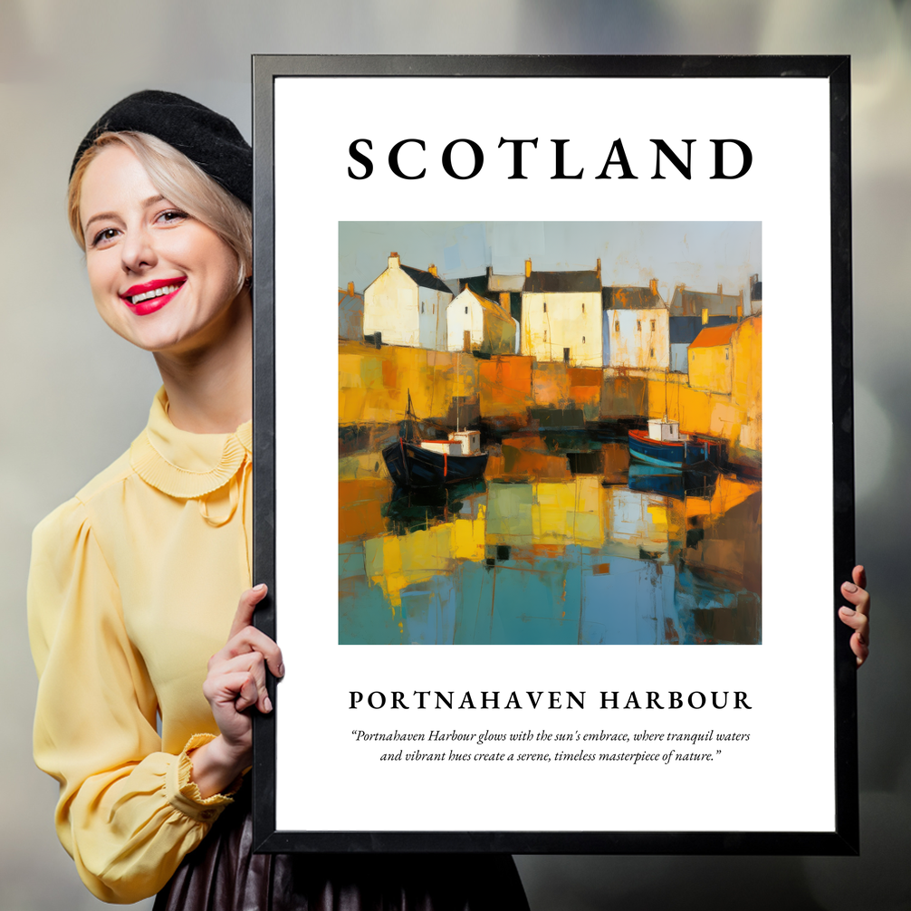 Portnahaven Harbour - Framed Poster Print