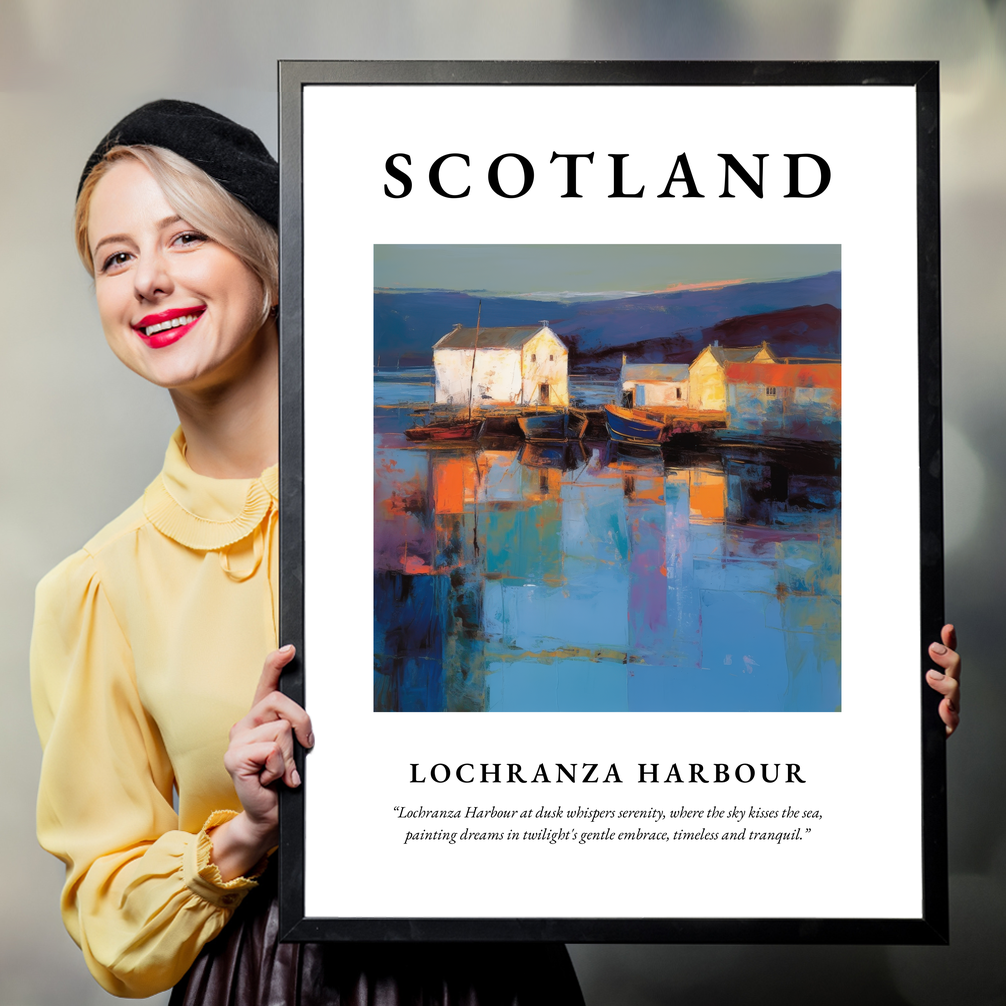 Lochranza Harbour - Framed Poster Print