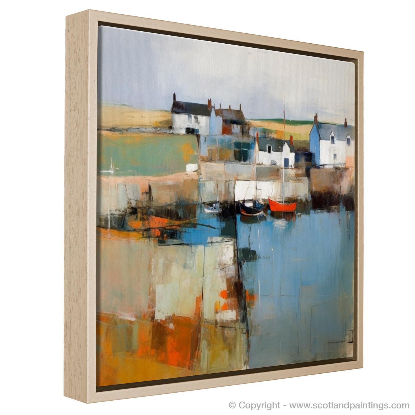 Harbour Hues: An Abstract Impression of Portmahomack Easter Ross