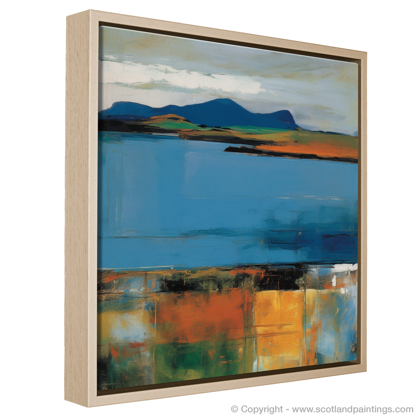 Castle Stalker Bay Serenity: An Abstract Impressionist Journey