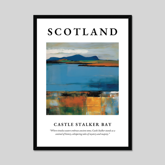 Castle Stalker Bay - Framed Poster Print