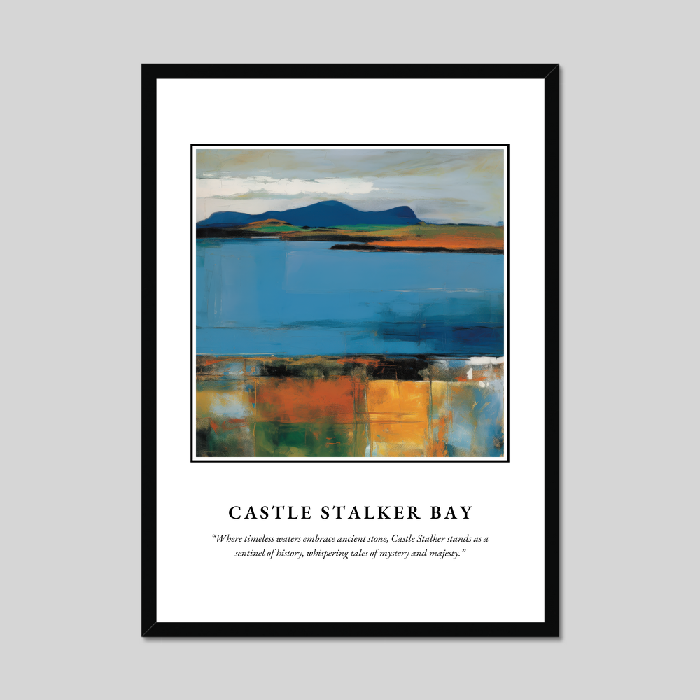 Castle Stalker Bay - Framed Poster Print