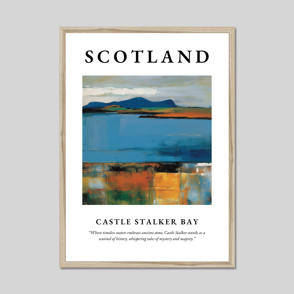 Castle Stalker Bay - Framed Poster Print