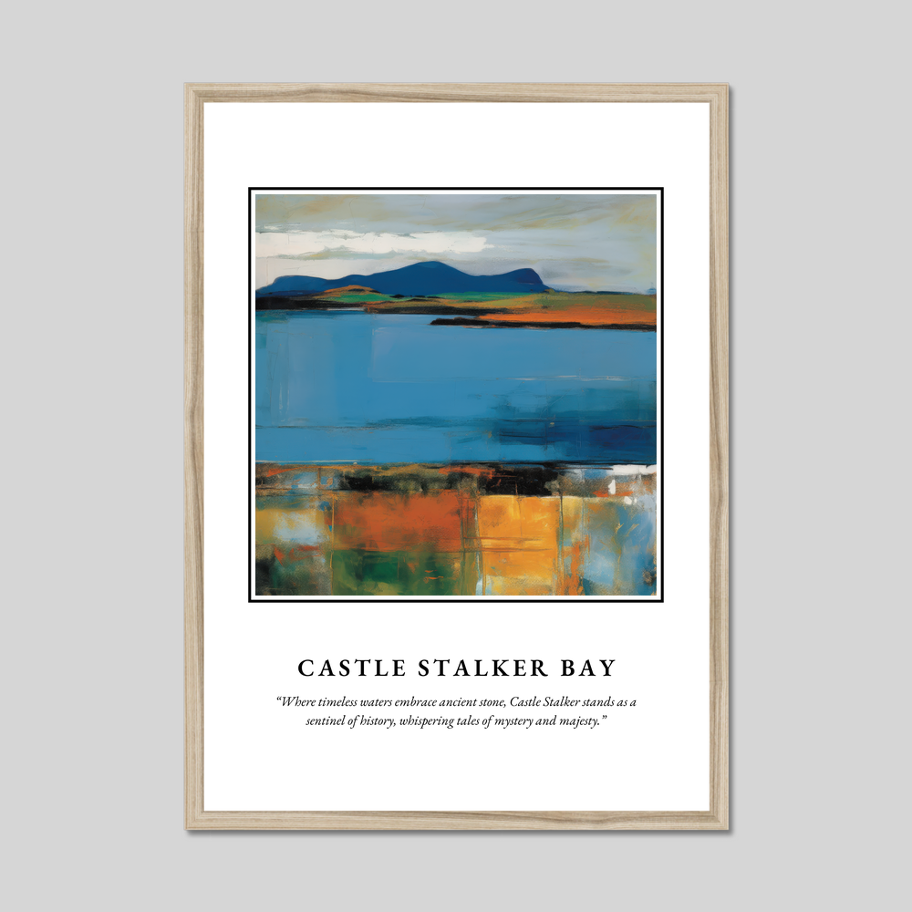 Castle Stalker Bay - Framed Poster Print