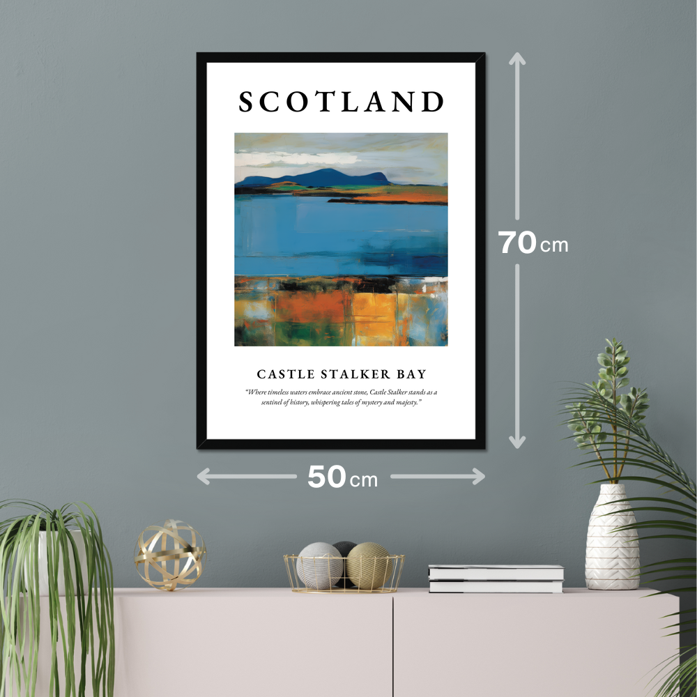 Castle Stalker Bay - Framed Poster Print