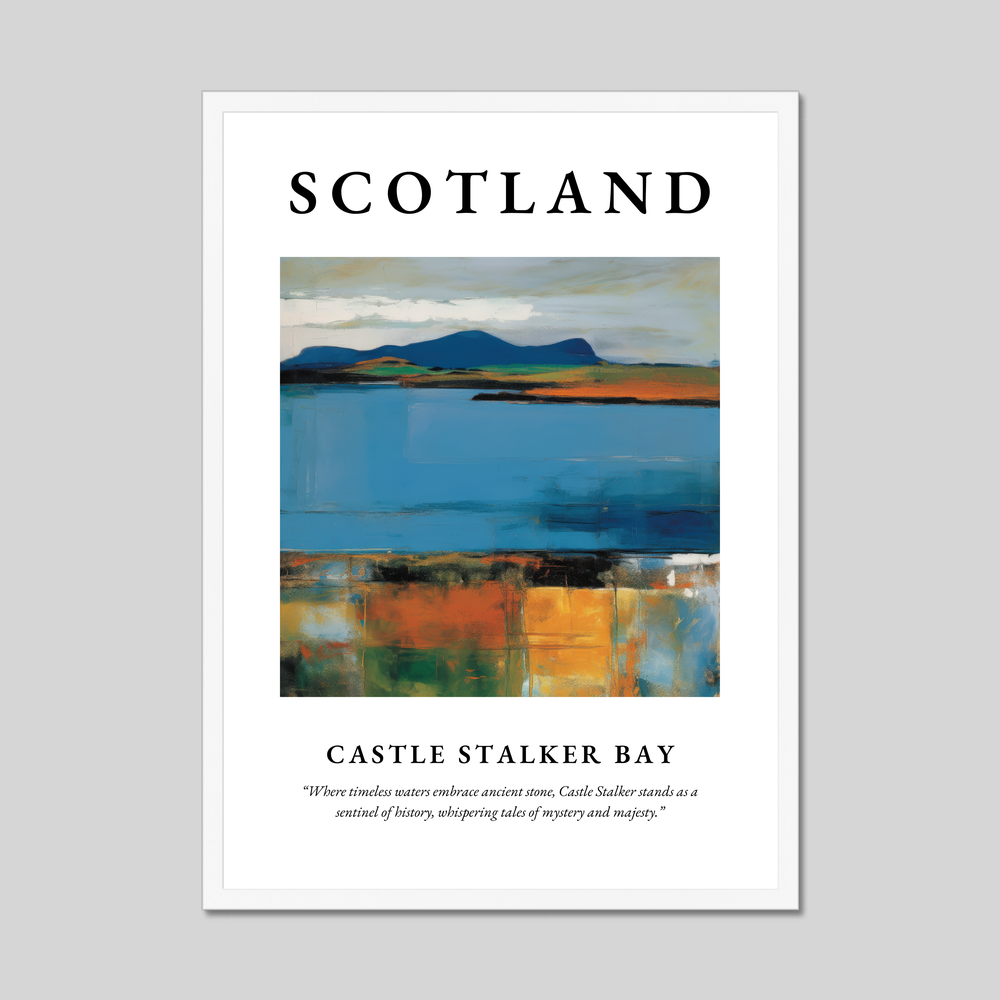 Castle Stalker Bay - Framed Poster Print