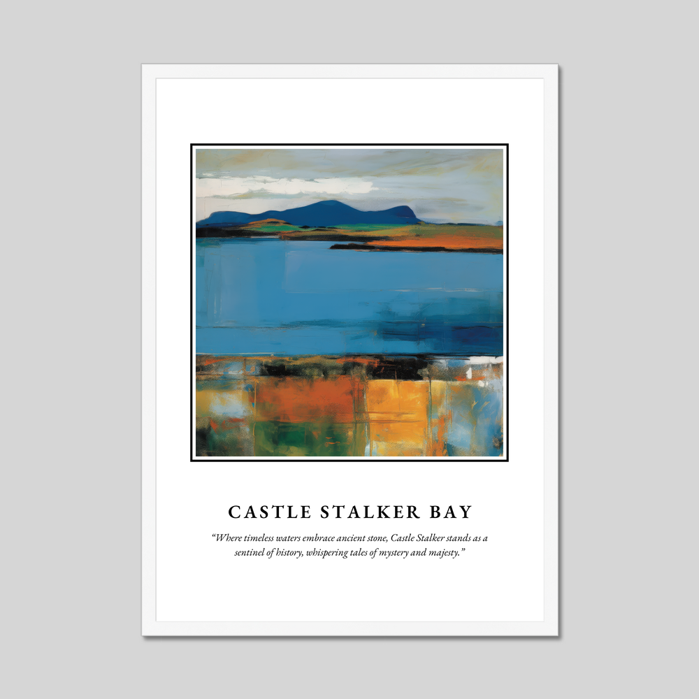 Castle Stalker Bay - Framed Poster Print