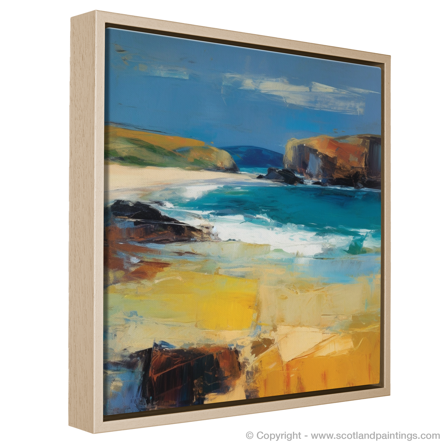 Durness Beach Reverie: An Abstract Impressionist Escape