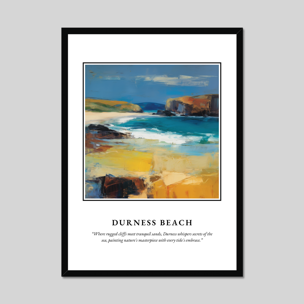 Durness Beach - Framed Poster Print