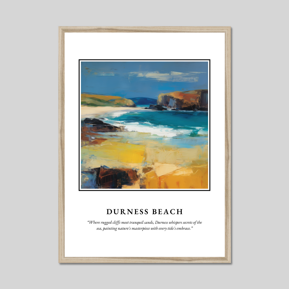 Durness Beach - Framed Poster Print