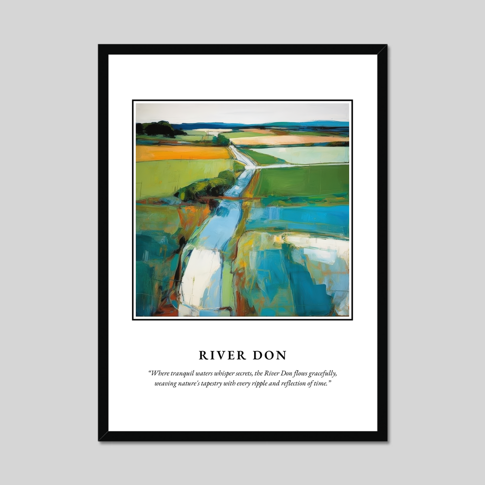 River Don - Framed Poster Print