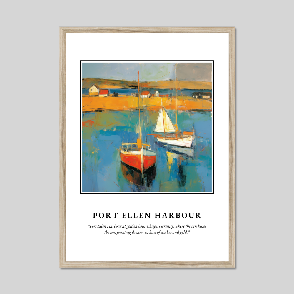 Port Ellen Harbour - Framed Poster Print