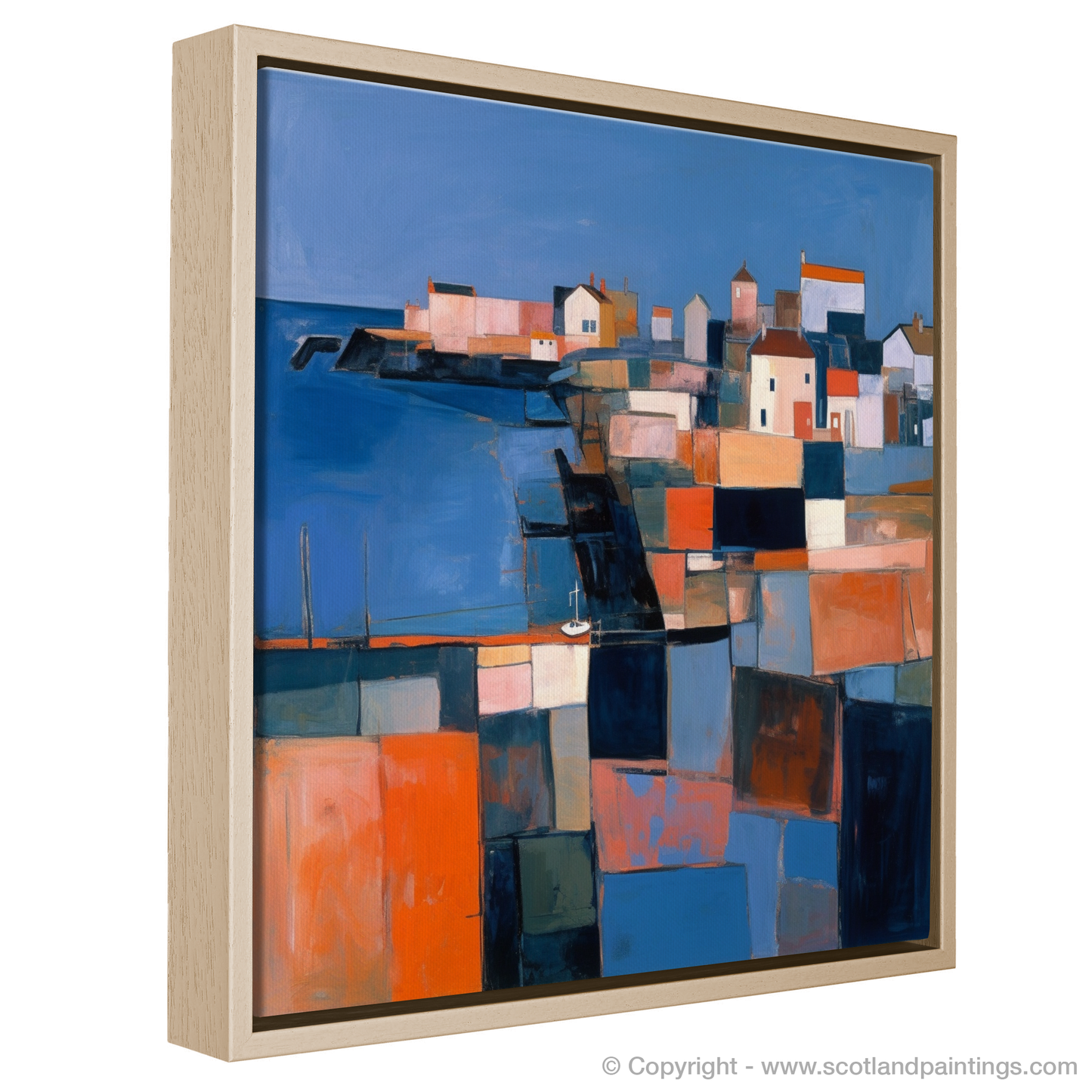 Dusk at Crail Harbour: An Abstract Impressionist Interpretation