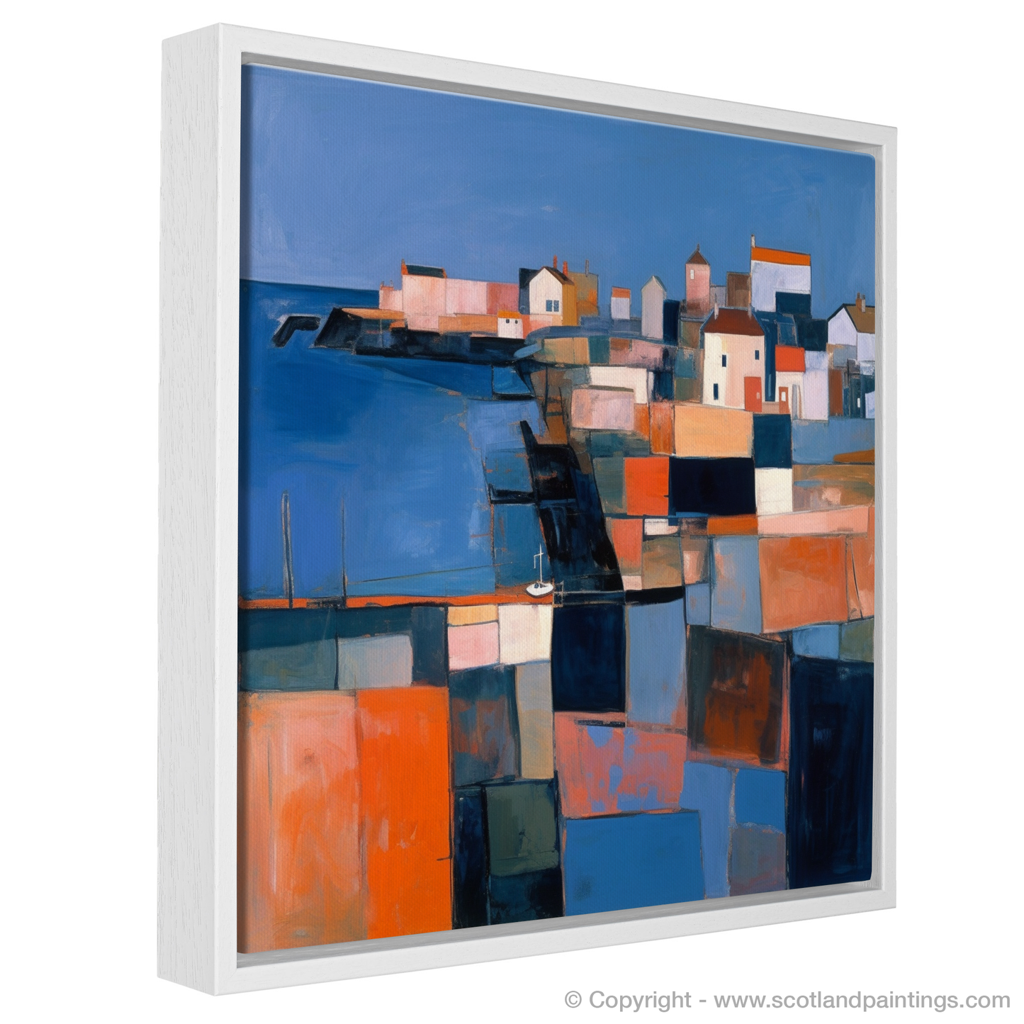 Dusk at Crail Harbour: An Abstract Impressionist Interpretation