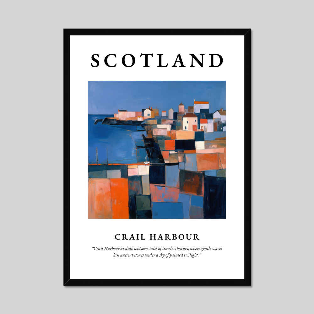 Crail Harbour - Framed Poster Print