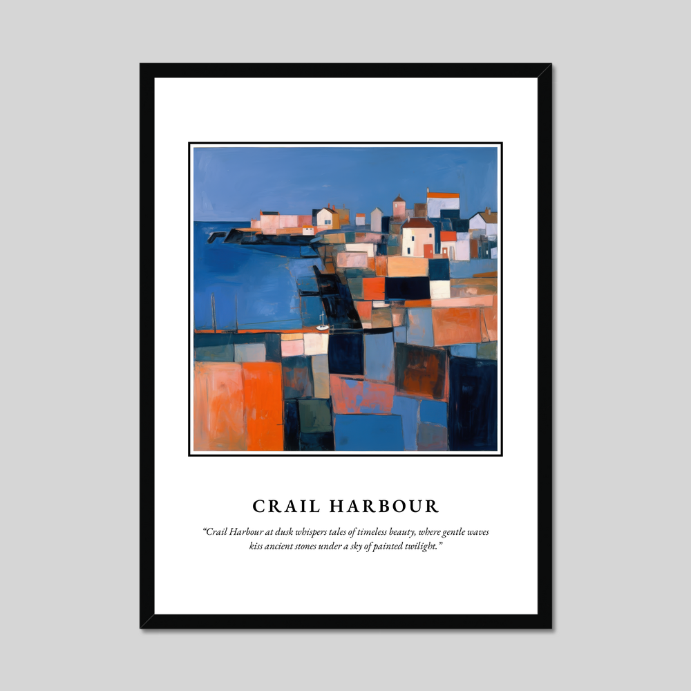 Crail Harbour - Framed Poster Print