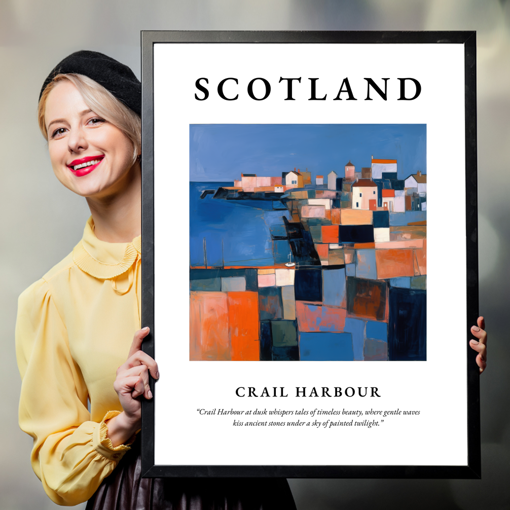 Crail Harbour - Framed Poster Print