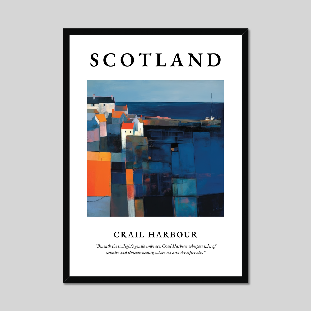 Crail Harbour - Framed Poster Print