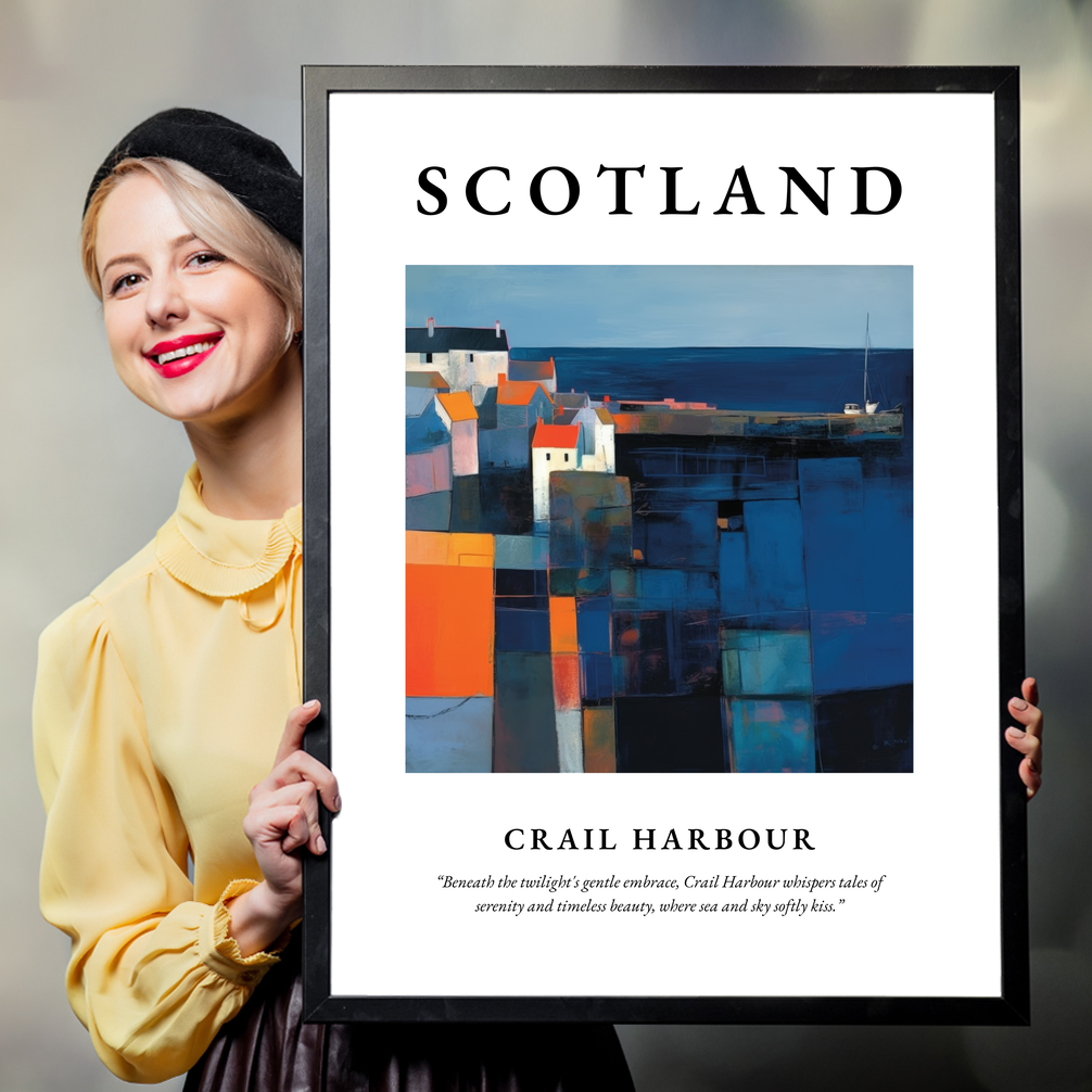 Crail Harbour - Framed Poster Print