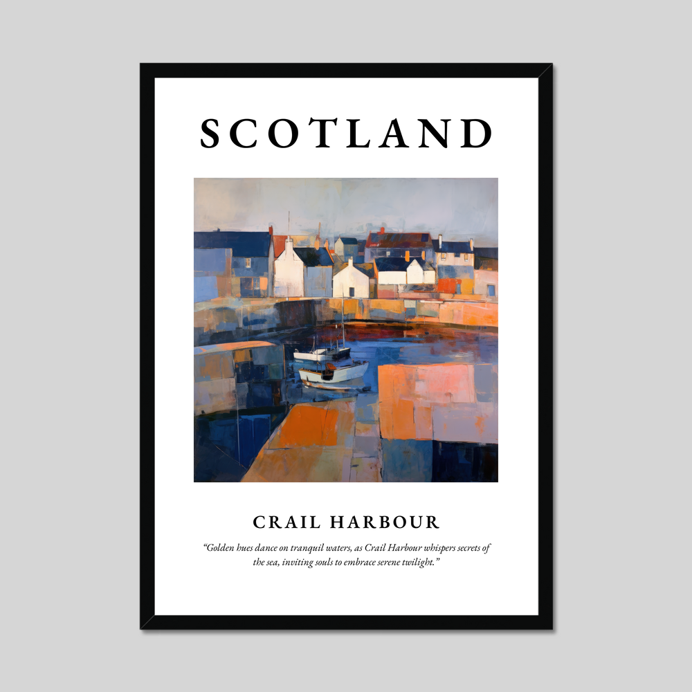 Crail Harbour - Framed Poster Print