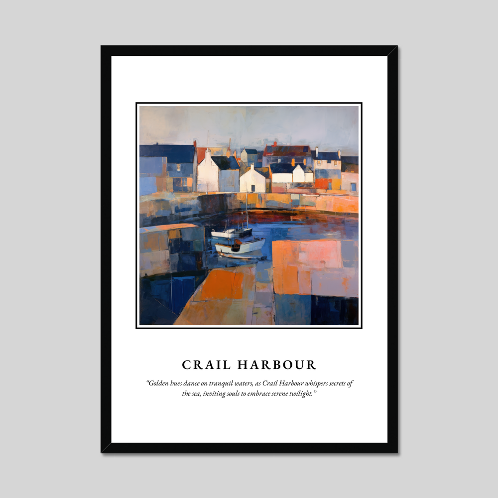 Crail Harbour - Framed Poster Print