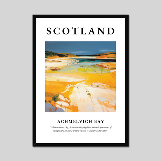 Poster of Achmelvich Bay, Scotland.