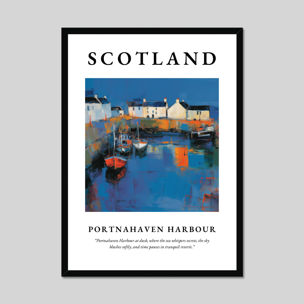 Poster of Portnahaven Harbour, Scotland.