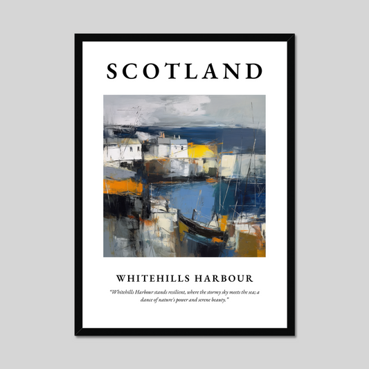 Poster of Whitehills Harbour, Scotland.