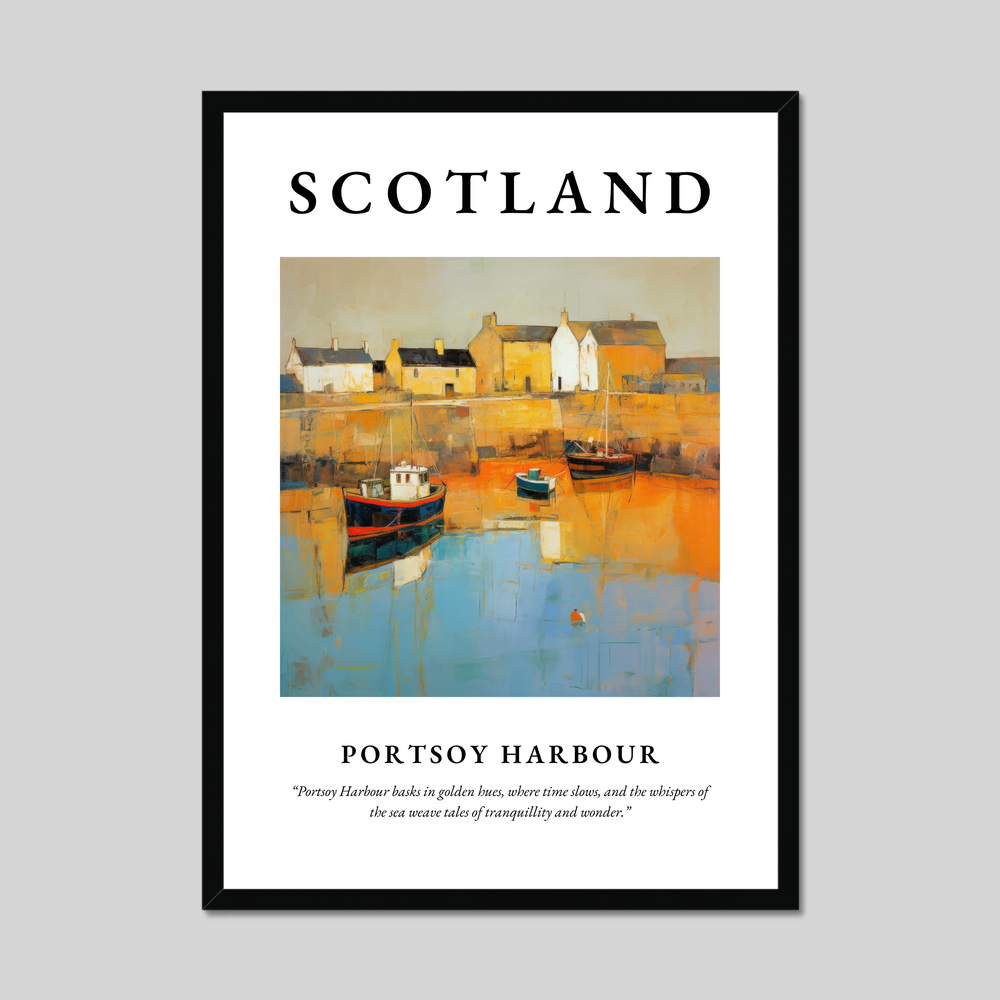 Poster of Portsoy Harbour, Scotland.