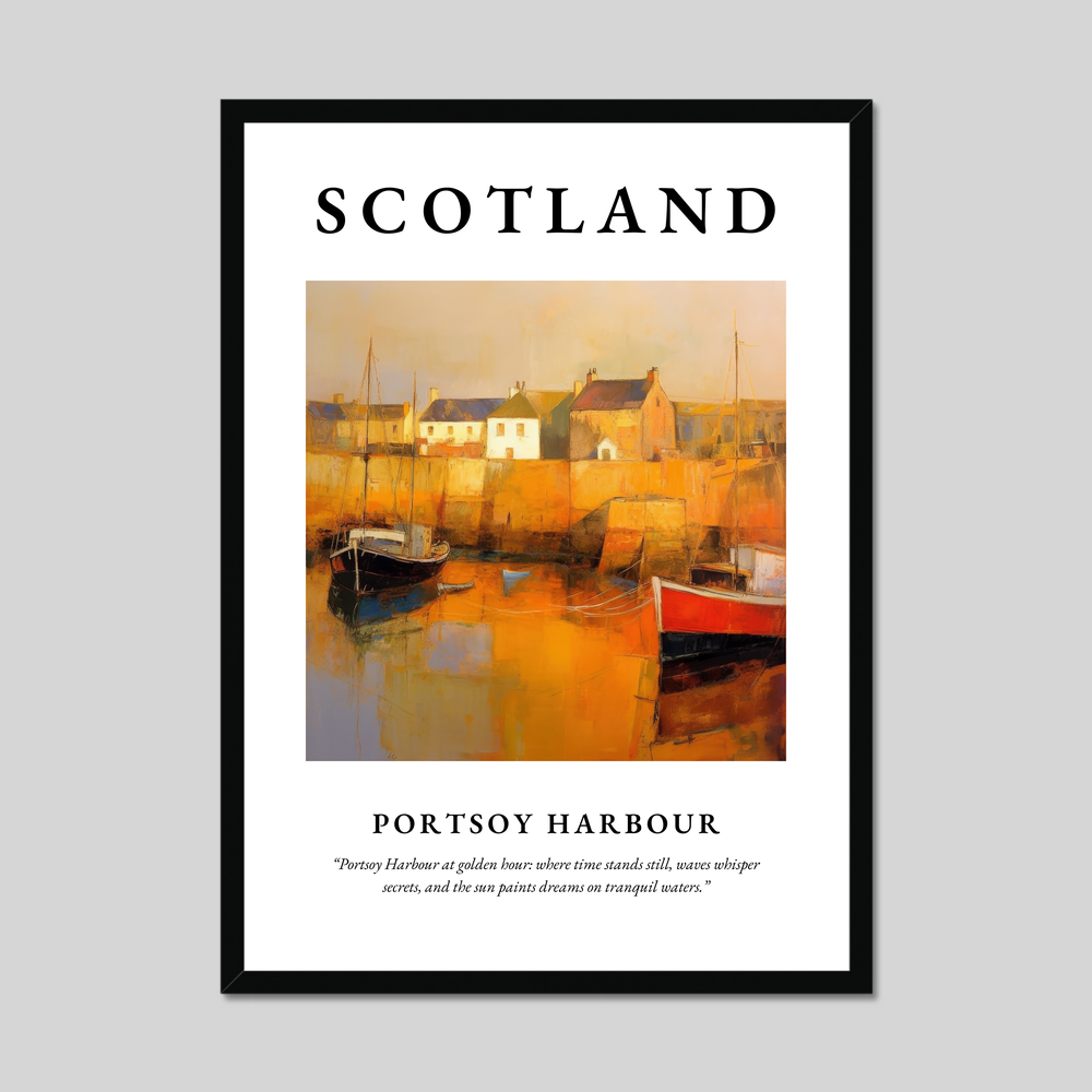 Poster of Portsoy Harbour, Scotland.