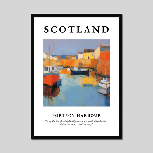 Poster of Portsoy Harbour, Scotland.