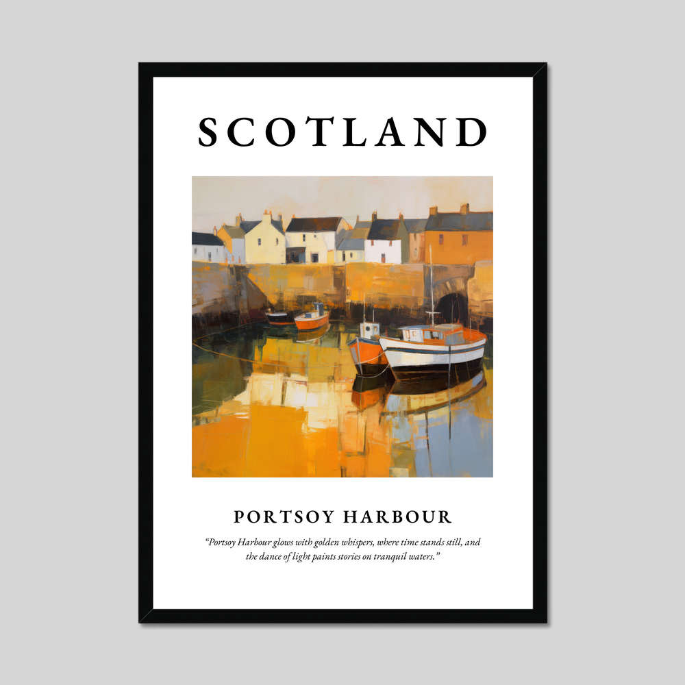 Poster of Portsoy Harbour, Scotland.